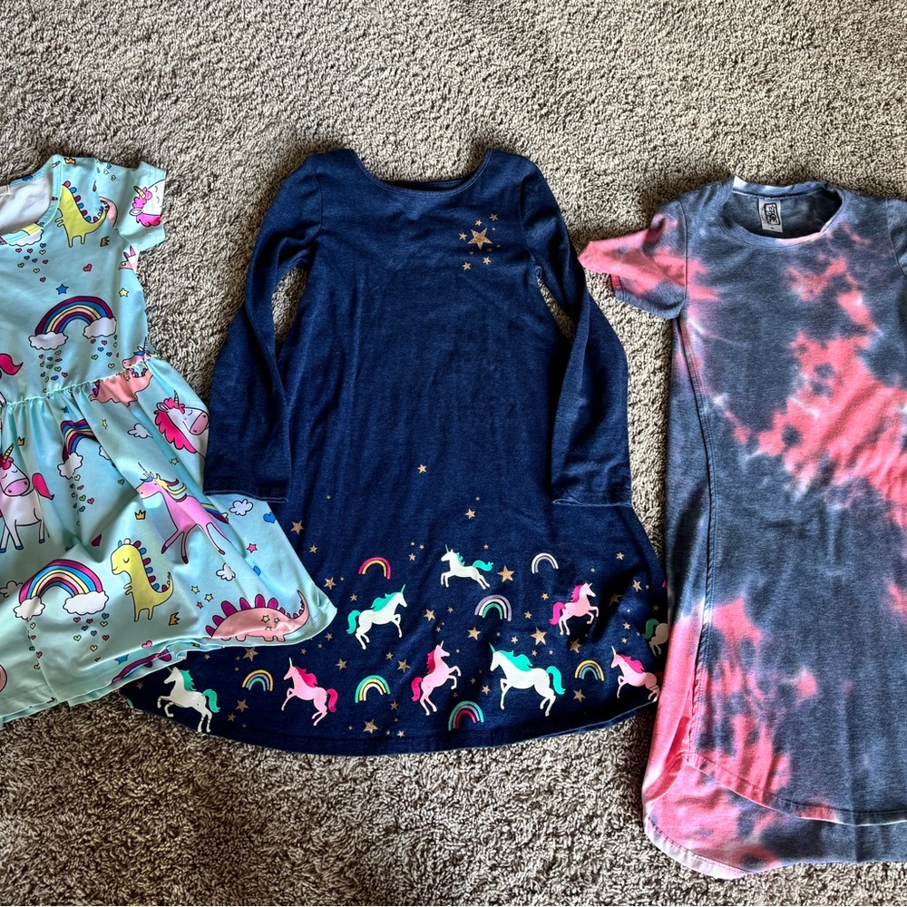 Colorful Kids' Dresses Set of Three